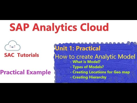 7.Creating Model in SAC (SAP Analytics Cloud)