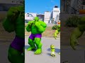 GTA 5 : RANDOM BABY HULK WHITE VENOM SUPERHERO BATTLE 😎 #shorts #gta5