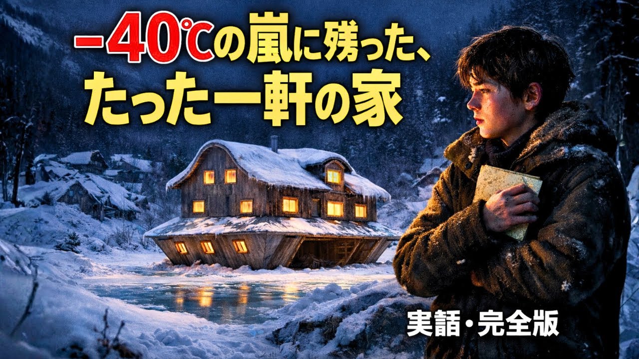 −40℃の嵐で運命が変わった、孤児が受け継いだ奇妙な屋根の家