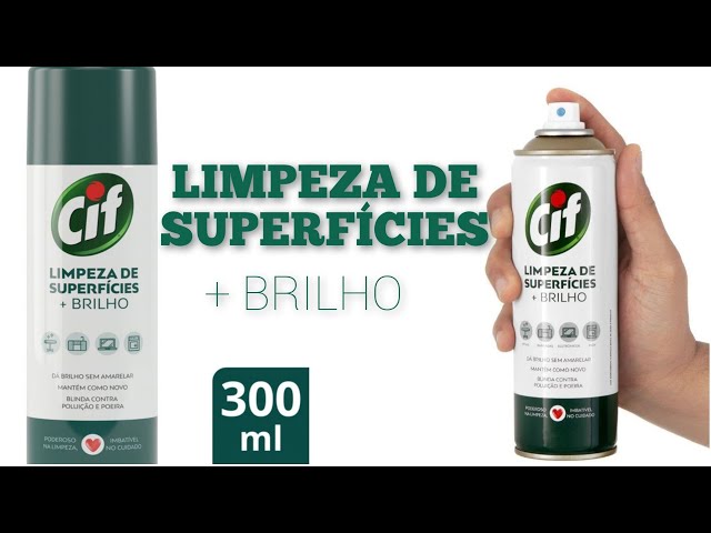 Limpeza de Superfícies Cif + Brilho 300ml Spray - Limpador