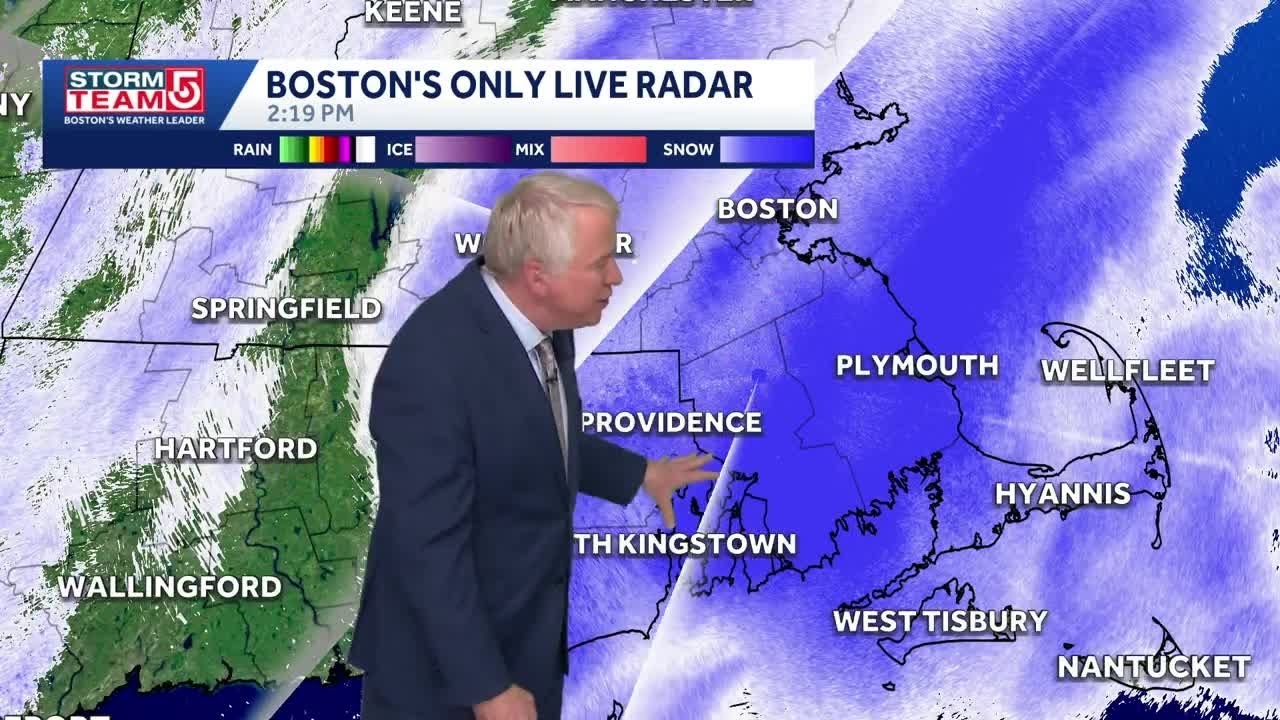 Video: Few more heavy bands of snow before storm moves out - YouTube