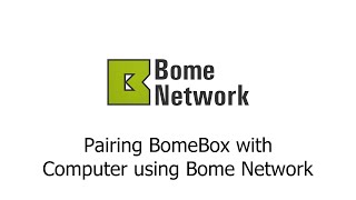 Tutorial: Remote MIDI Connection to BomeBox using Bome Network
