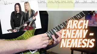 Arch Enemy - Nemesis Guitar Cover (E Standard Tuning with Guitar Tabs)