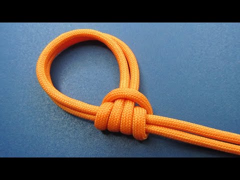 How to tie a simple but powerful double parallel loops knot. Very useful two loops rope knot.