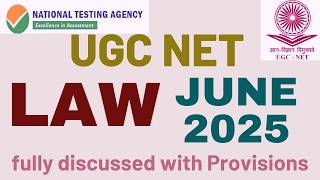 UGC NET JUNE 2025 - LAW PAPER - UGC NET JUNE 2025 CYCLE - Fully Discussed