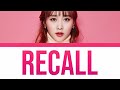 Nicole Jung - Recall (Rom/Eng/Port Lyrics)