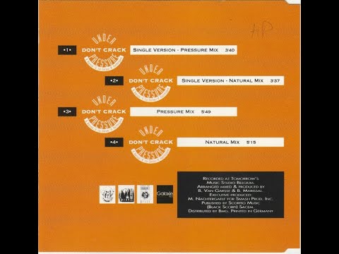 Amnesia — Amnesia – Don't Crack Under Pressure (Single Version - Natural Mix)