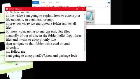 encrypt files manually in a folder using cipher in command prompt