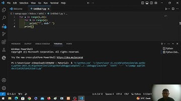 Pola Segitiga dengan Nested Loop