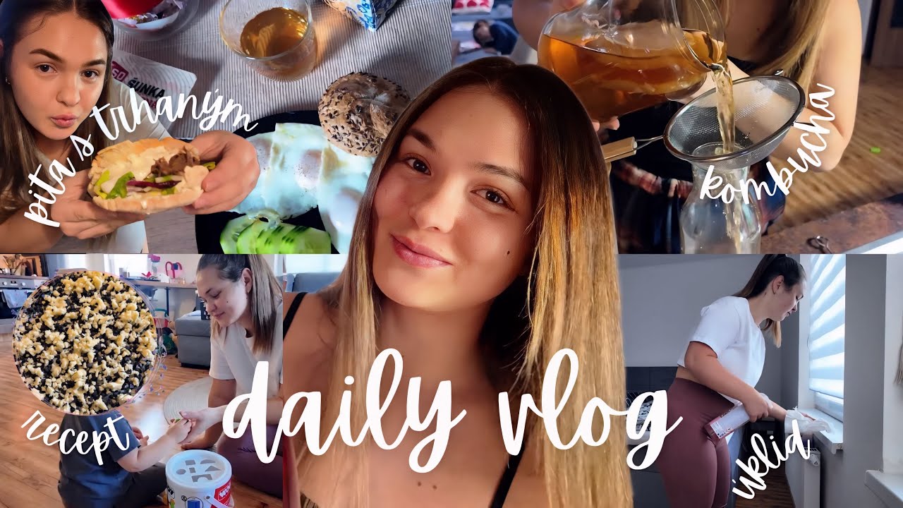 Uklízím, vařím a peču 🧹🍰 | Domácí kombucha + nejlepší borůvkový koláč