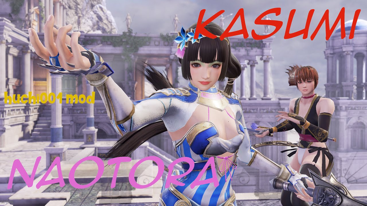 SC6, Kasumi, Xianghua and Naotora, Ami,  huchi001 mod, Soulcalibur 6, 4k
