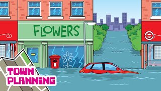 Why do houses flood? (Agent Plan-It: Town Planning for Kids)