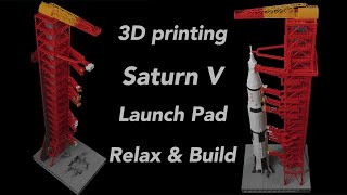 3D Printing and Assembling the Saturn V Rocket Launch Pad | Relaxing Build ASMR Sounds