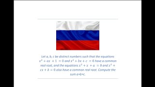 An amazing problem from Russian Math Olympiad