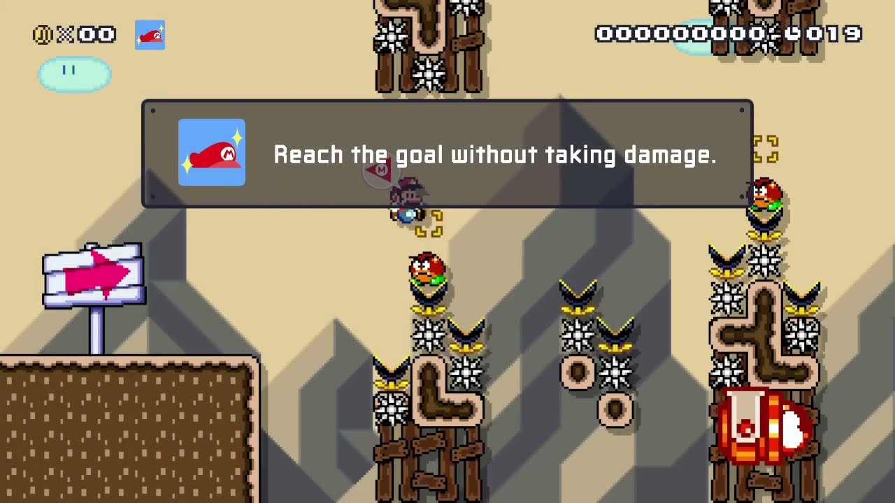 Kaizo Light desert. (Easy) Super Mario Maker 2 Level Code: JP4-MGJ-DNF