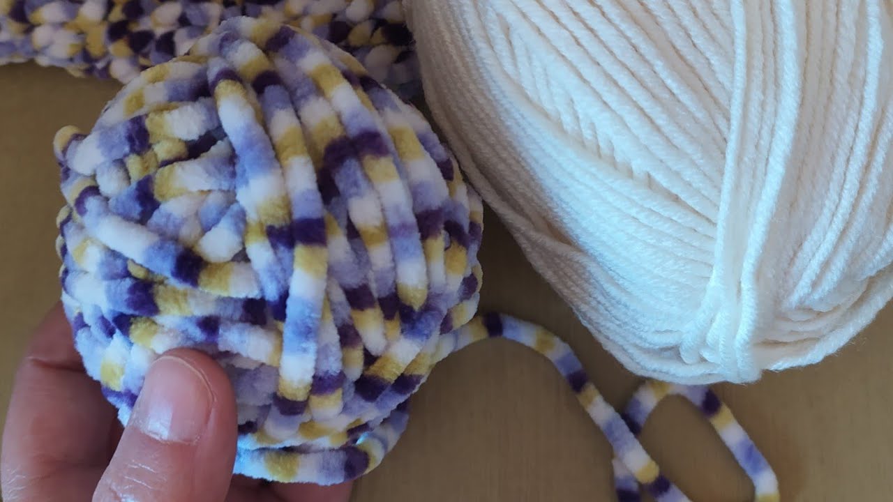 En kolay paspas yapımı/Tığ işi kadife ipten oval paspas/Detaylı anlatım