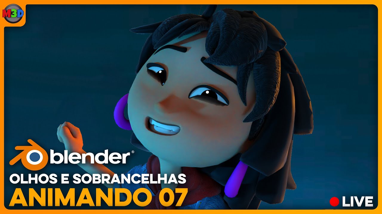 Aula de animação | Blender | Fala e atuação - Animando Live - 07 - YouTube
