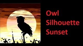 Black Ops 2 Owl Silhouette Sunset Emblem Tutorial * KnLEmblems