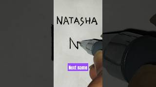 # NATASHA name logo #Design # Next name #nameart #shorts #trending #pen #viral # By Rajbir