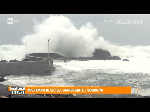 Video Ciclone Harry su Sicilia e Sardegna: danni causati da vento e mareggiate - 1Mattina News 21/01/2026