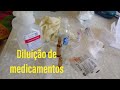 Diluição de medicamentos.