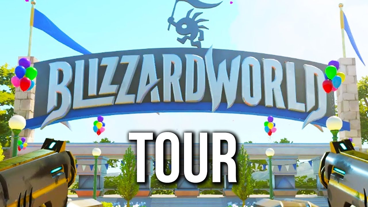 A Tour Around the Blizzard World Map - Overwatch