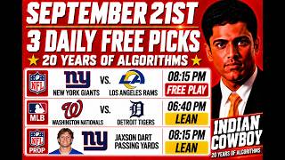 Monday NFL Picks, Predictions, Best Bets, Indian Cowboy Picks, September 21th, 2026