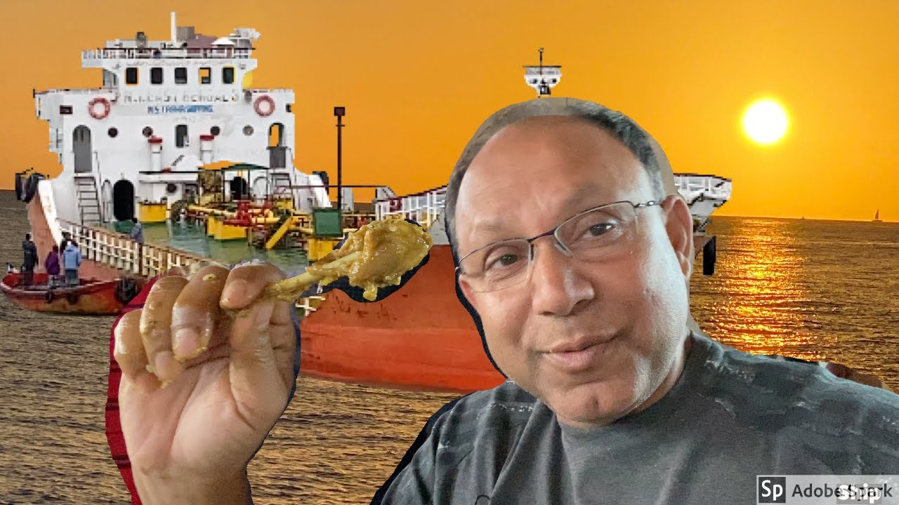 বন্ধুর জাহাজে লাঞ্চের দাওয়াত || Lunch On A Ship in Patenga Port, Chittagong. Potenga. Bangladesh.