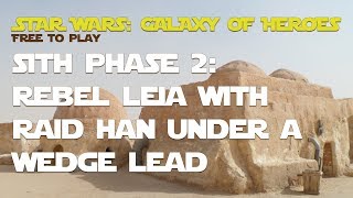 SWGOH: Big Damage Potential - Rebel Leia (ROLO) with Pit Raid Han. Sith Raid P2 SWGOH: Big Damage Potential - Rebel Leia (ROLO) with Pit Raid Han. Sith Raid P2