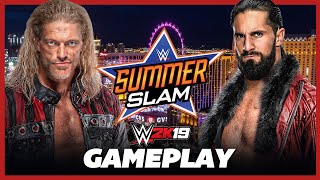 AWESOME! Edge vs Seth Rollins - SummerSlam 2021 - WWE 2K19 Gameplay