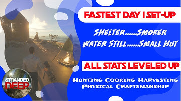 How Can I Set Up Fast On Day 1? Starter Island Set-up | Getting Started in Stranded Deep