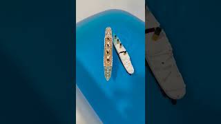 Two Submersible Models Sinking Side By Side