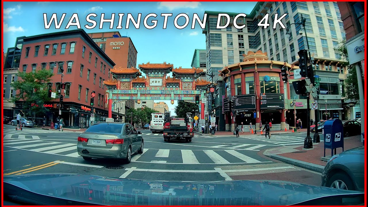 (Driving USA) Exploring Downtown Washington, DC - A Scenic Drive Through the Heart of the Capital