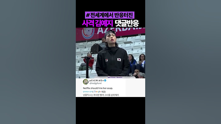 일론머스크도 댓글달게 만드는 사격 김예지선수 해외반응