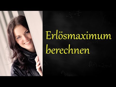 Erlösmaximum berechnen, maximaler Erlös