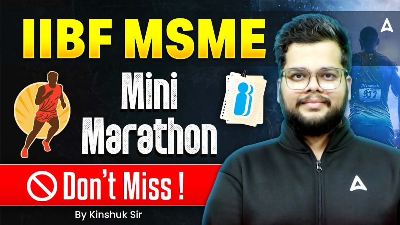 IIBF MSME Mini Marathon – Don’t Miss! | By Kinshuk Sir
