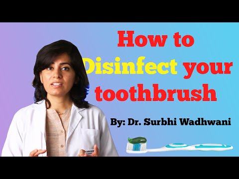 How to Disinfect your toothbrush. Surprisingly easy steps!