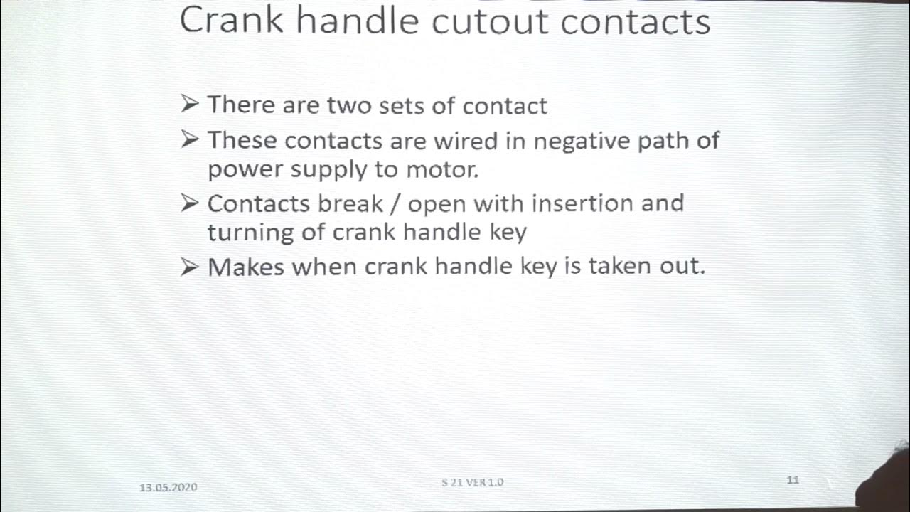 IRS Point Machine Part-2 : Crank Handle Operation - YouTube