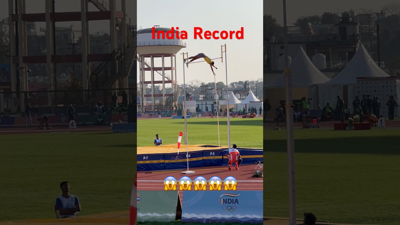 Pole vault India record in national Games.
