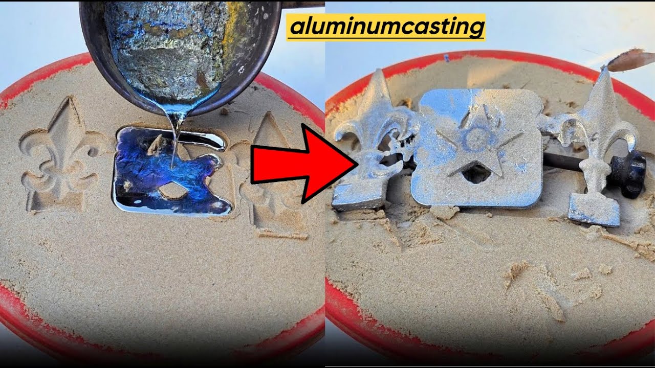 Oddly Satisfying Sand Mold Casting 