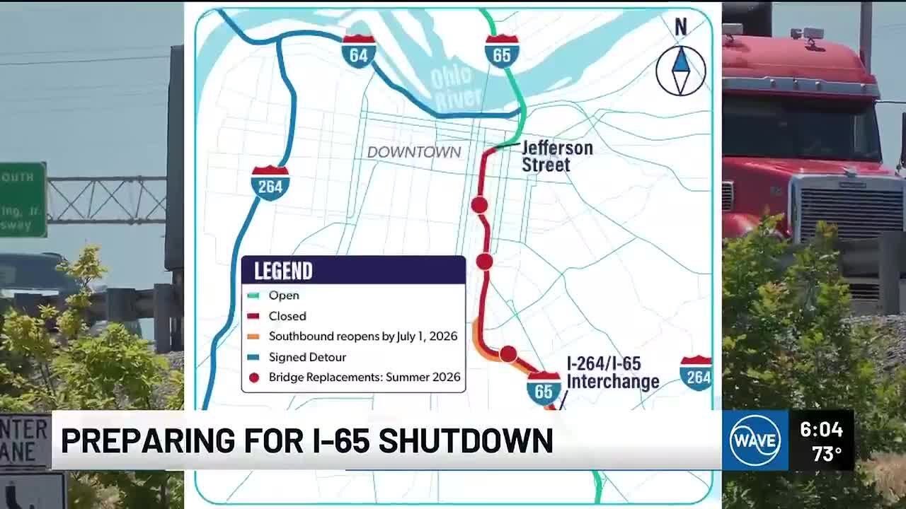 Detours to prepare for the I-65 summer shutdown - YouTube