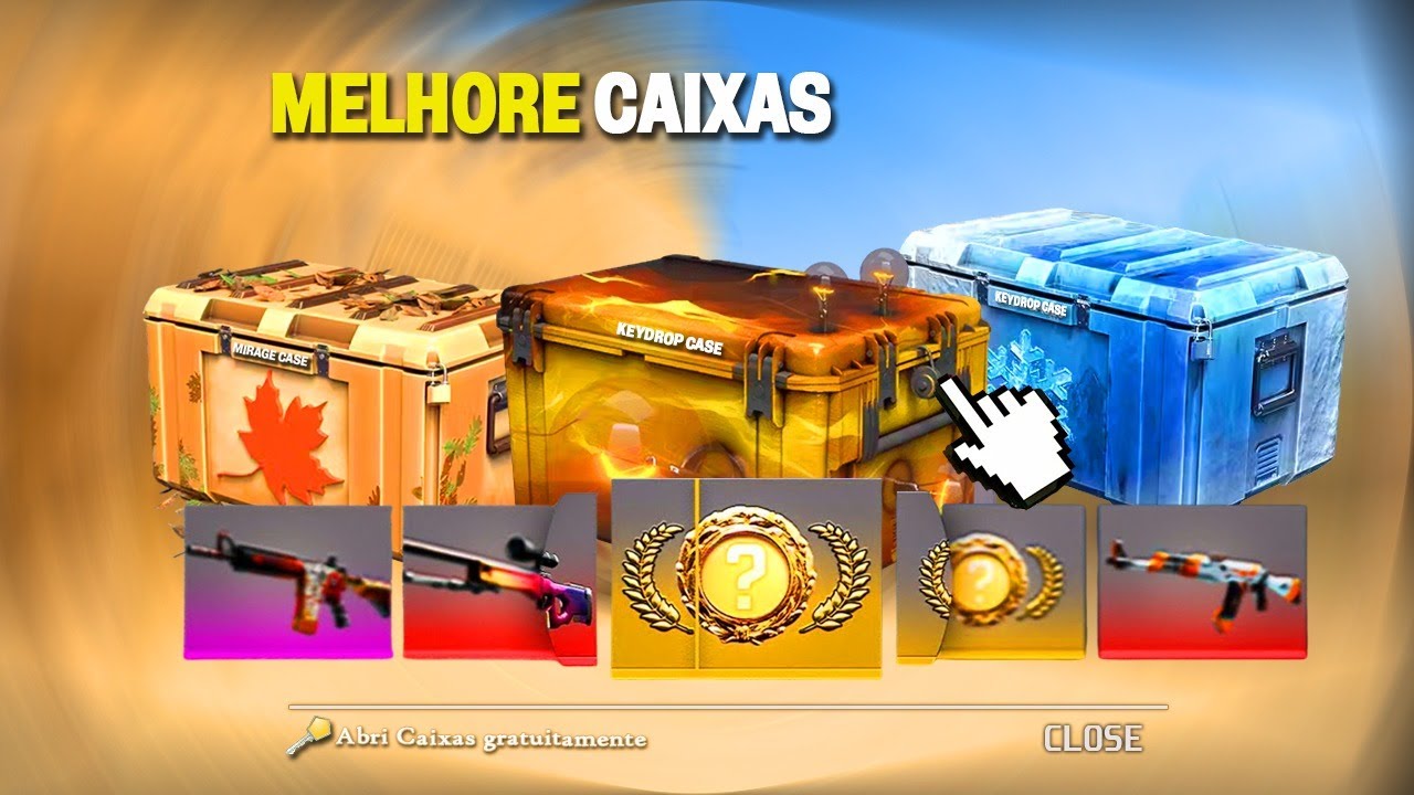 MELHORES CAIXAS PARA ABRIR no CS 2 (CAIXA GRÁTIS no KEYDROP) - YouTube