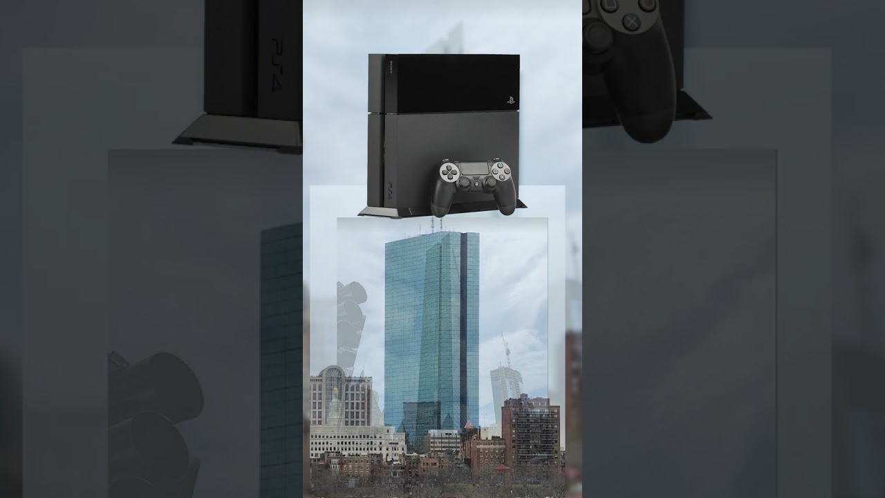 Playstation-konsolit oikeina rakennuksina