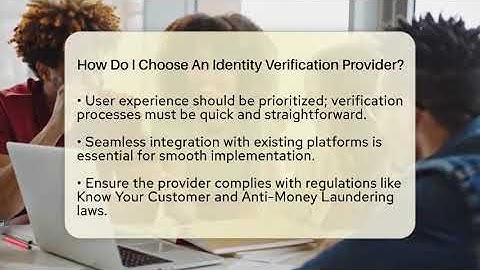 How Do I Choose An Identity Verification Provider? - Everyday-Networking