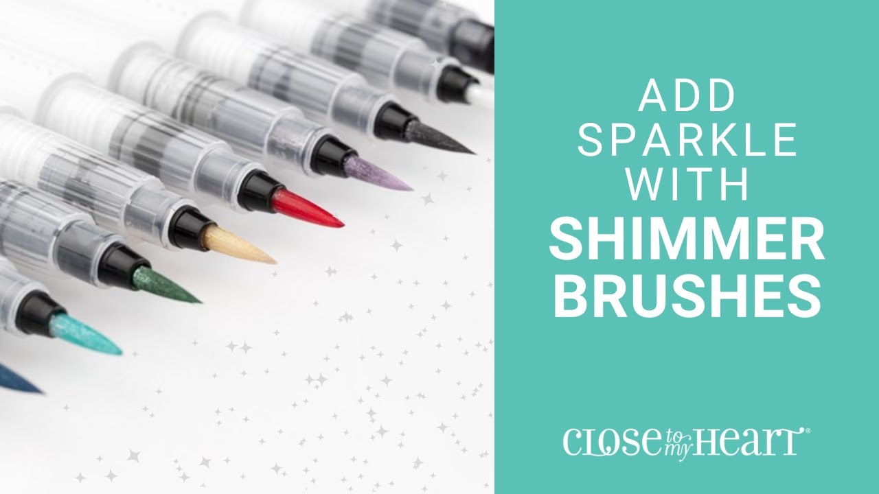  Clear Shimmer Glitter Brush Marker