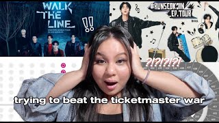 attempting to beat the ticketmaster war for enhypen and jin tickets