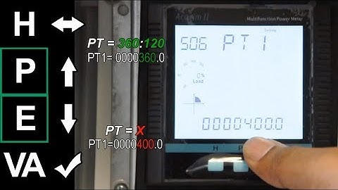 How to Set-Up & Configure PT/CT Ratios on a Power Meter | Accuenergy Acuvim II