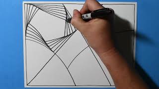 spiral drawing 3 april 2023 wavy lines exercise pattern 3d line art zentangle therapy