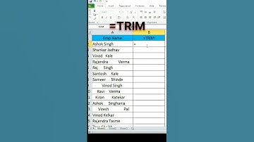 #excel TRIM formula ka used kaise karega Excel #gk_yt #viral #shortvideo #shortyoutube