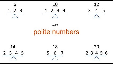 polite numbers